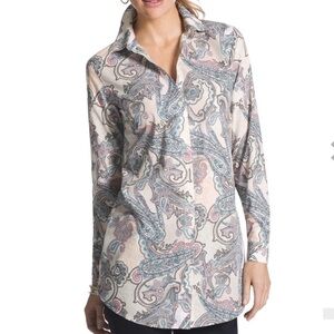 Chico's | Effortless Blush Scrolls Andie Shirt 1 (M/8)